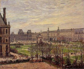 卡米耶 畢沙羅 The Carrousel, Grey Weather 卡米耶 畢沙羅 The Carrousel, Grey Weather